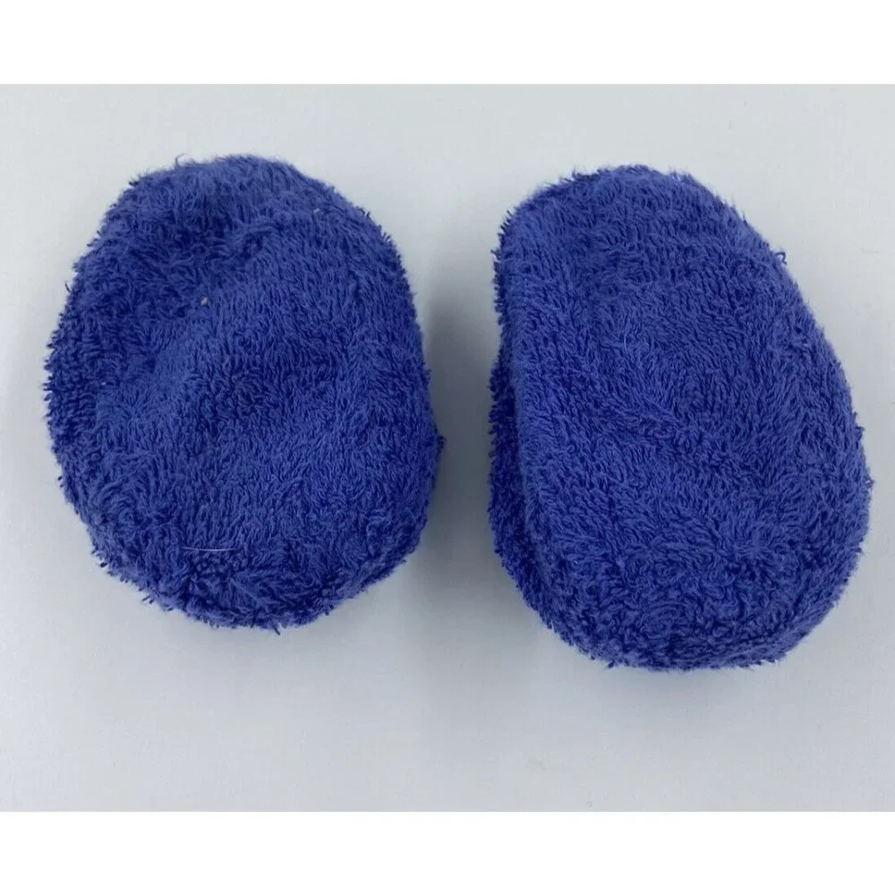 Babies R Us Baby Boys Blue Bath Robe Size 0-9 Months Whale Star Fish Slippers